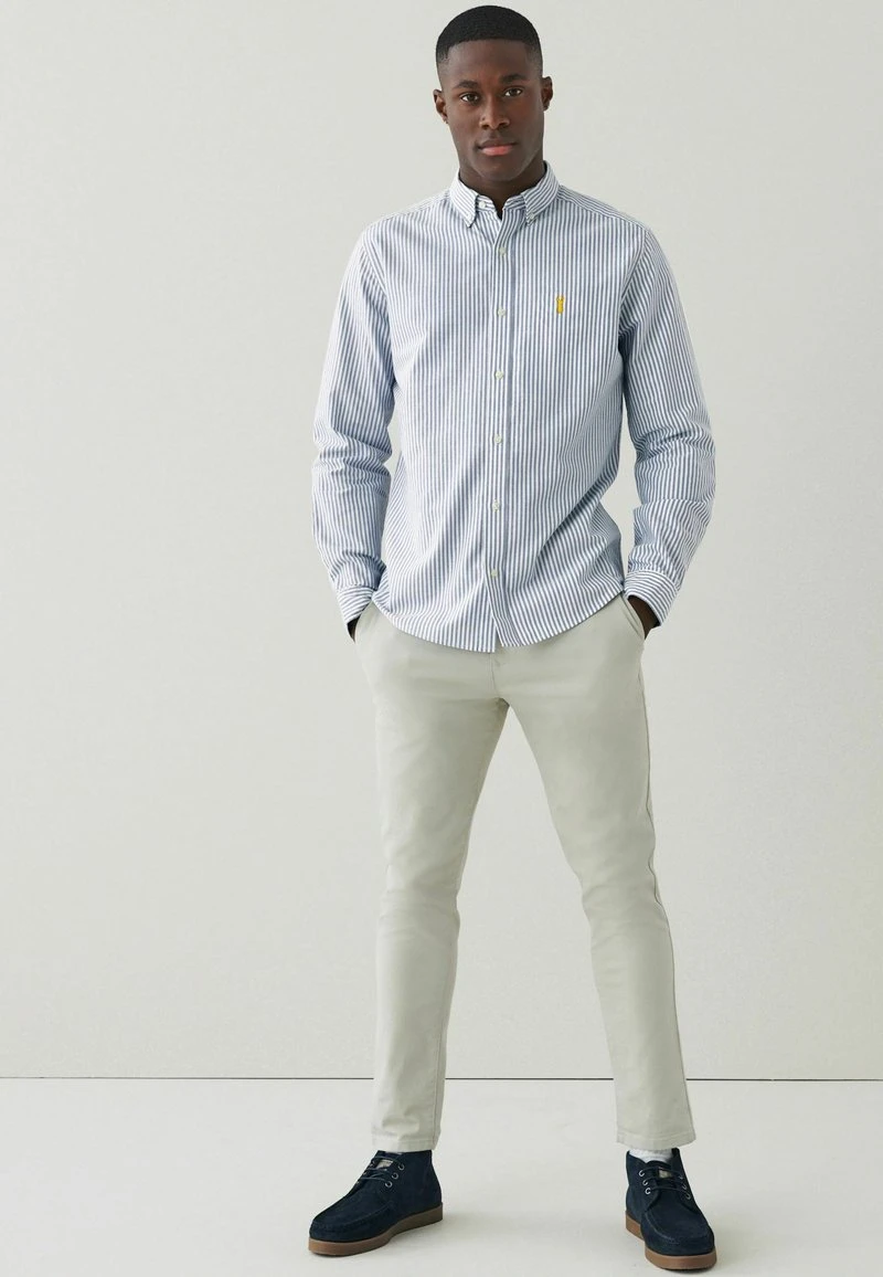 Next STRIPE ROLL SLEEVE - Hemd - Blue 4 Next STRIPE ROLL SLEEVE - Hemd - Blue – Bild 2