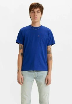 SS CLASSIC POCKET EVERGREEN SLUB - T-Shirt Basic - Mazarine Blue Blue -Indicode Jeans Verkäufe 18407caf0e9d42b1ba90bd7077f0a1b0 1