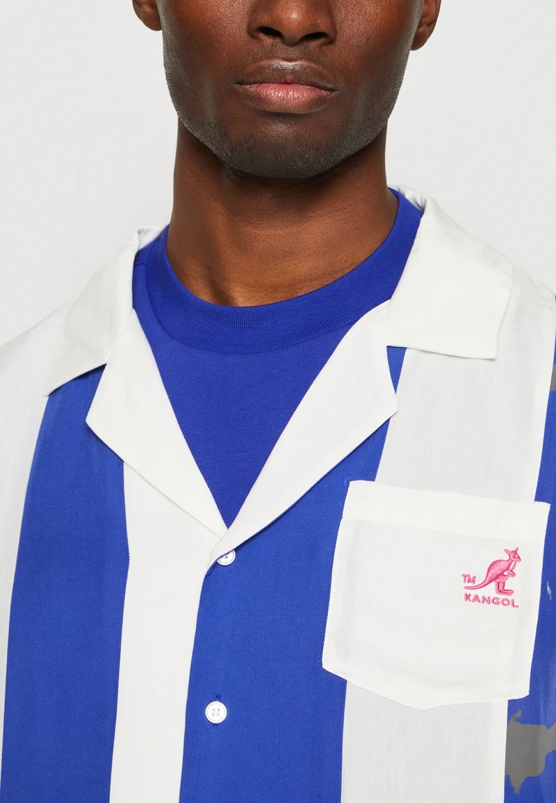 Kangol PICOLLO SHIRT UNISEX - Hemdbluse - Blue/white 8 Kangol PICOLLO SHIRT UNISEX - Hemdbluse - Blue/white – Bild 6
