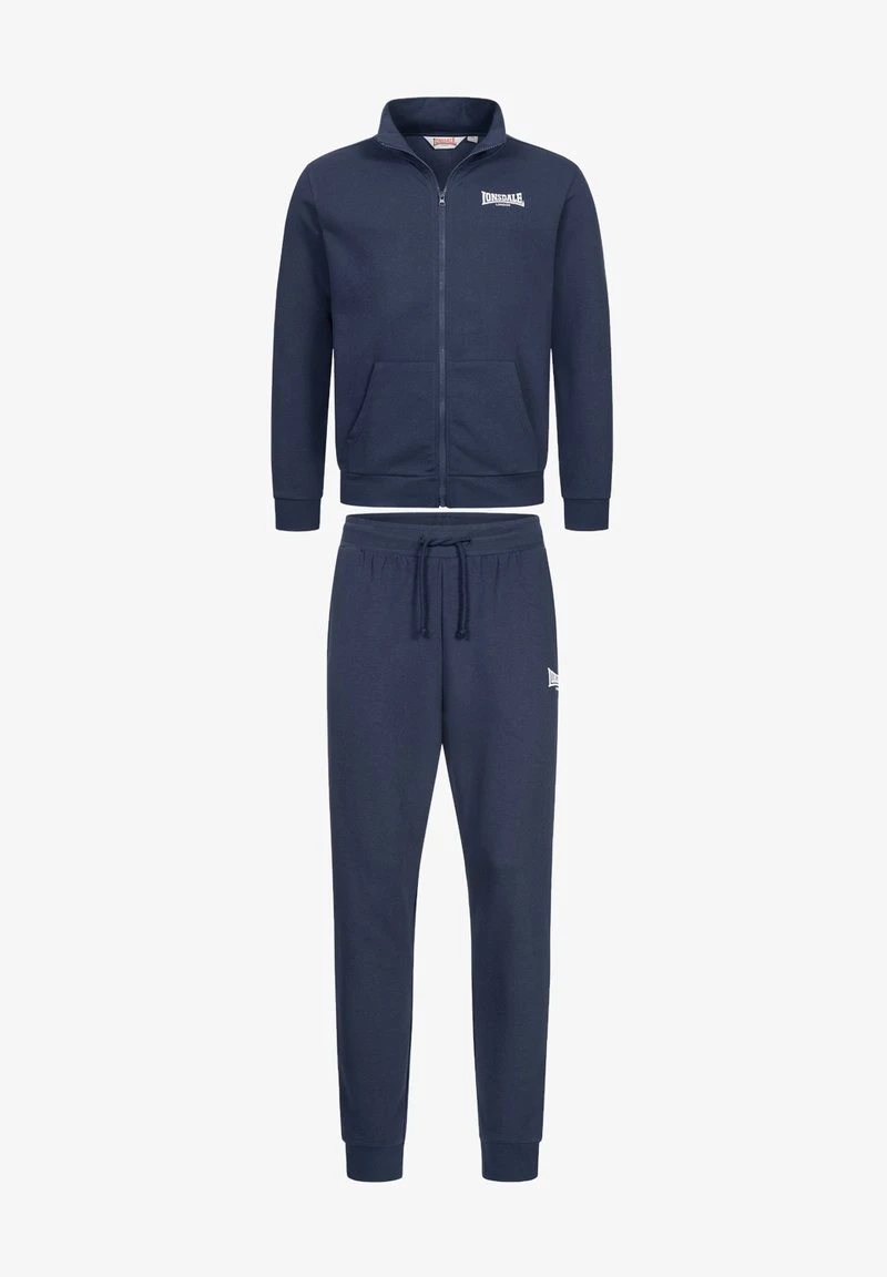Lonsdale NORMALE PASSFORM BOGNIBRAE SET - Trainingsanzug - Navy White 3 Lonsdale NORMALE PASSFORM BOGNIBRAE SET - Trainingsanzug - Navy White
