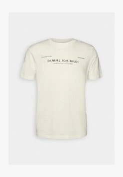 TOM TAILOR Denim T-Shirt Print - Off-white -Indicode Jeans Verkäufe 2817df6d207f4d72933fa8ff750f265a