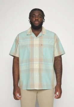 BIG SUNSET CAMP SHIRT - Hemd - Martin Plaid Pastel Turquoise