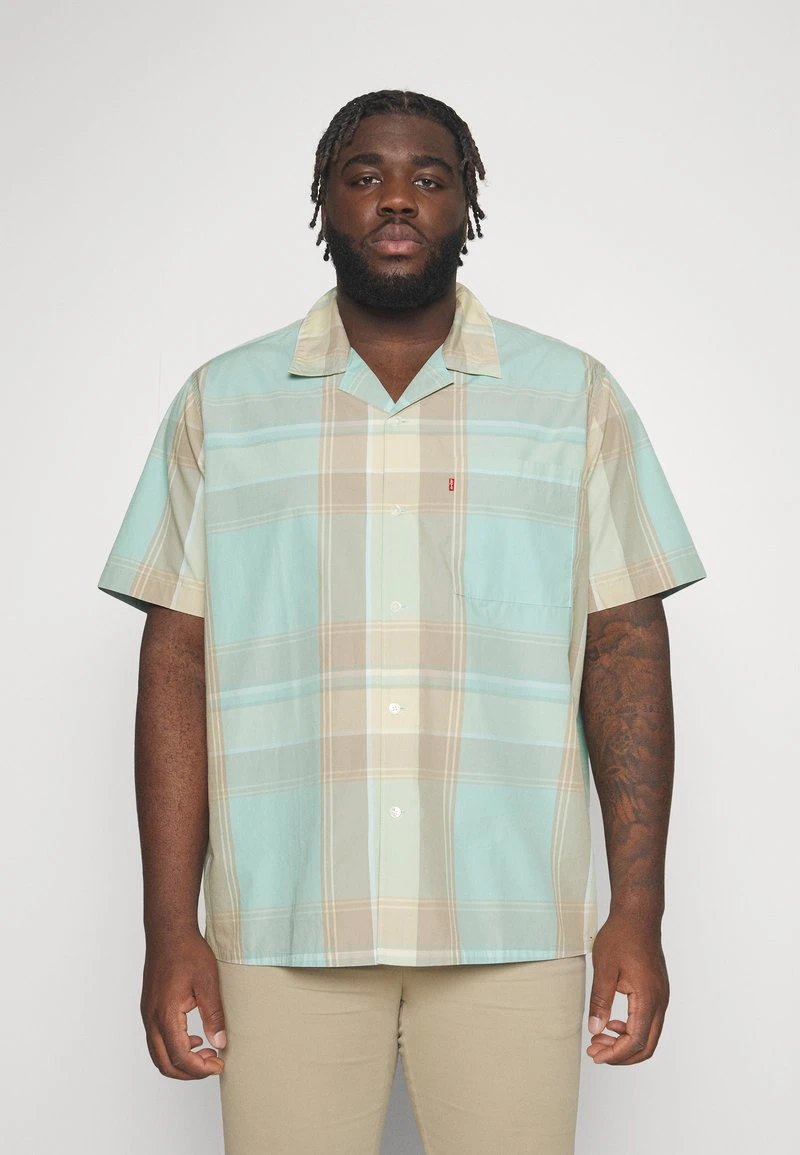 BIG SUNSET CAMP SHIRT - Hemd - Martin Plaid Pastel Turquoise 2 BIG SUNSET CAMP SHIRT - Hemd - Martin Plaid Pastel Turquoise