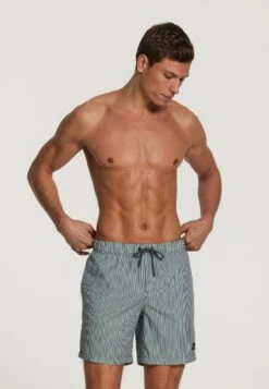 Shiwi STRIPE - Badeshorts - Dark Jungle Green -Indicode Jeans Verkäufe 2ae436acac774d489233e9eb0961dff2 1