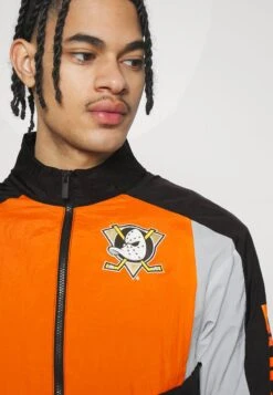 Fanatics NHL ANAHEIM DUCKS SEASONAL FRANCHISE JACKET - Vereinsmannschaften - Black/dark Orange/sport Gray/dark Orange -Indicode Jeans Verkäufe 31d189e26d8b4c3598bdda68d455f8a7