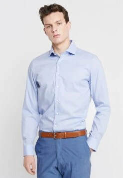 Seidensticker SLIM SPREAD KENT PATCH - Businesshemd - Hellblau