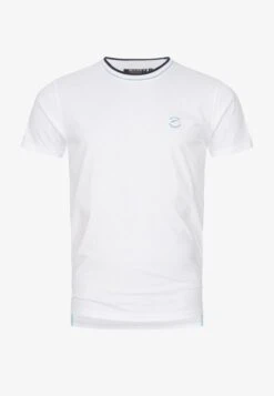 Indicode Jeans T-Shirt Basic - Offwhite -Indicode Jeans Verkäufe 410a675b3b4346e89e371dd7bf5a10db