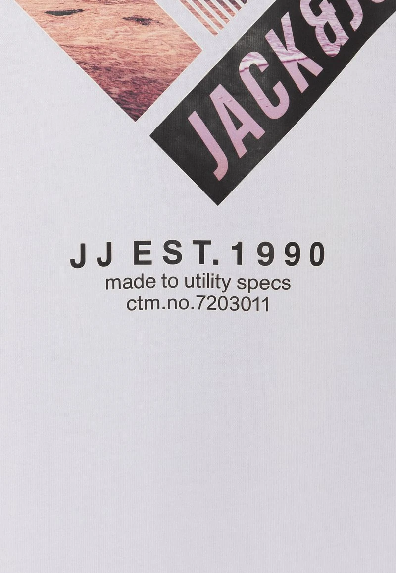 Jack & Jones JJTRESOR TEE CREW NECK - T-Shirt Print - White 7 Jack & Jones JJTRESOR TEE CREW NECK - T-Shirt Print - White – Bild 5