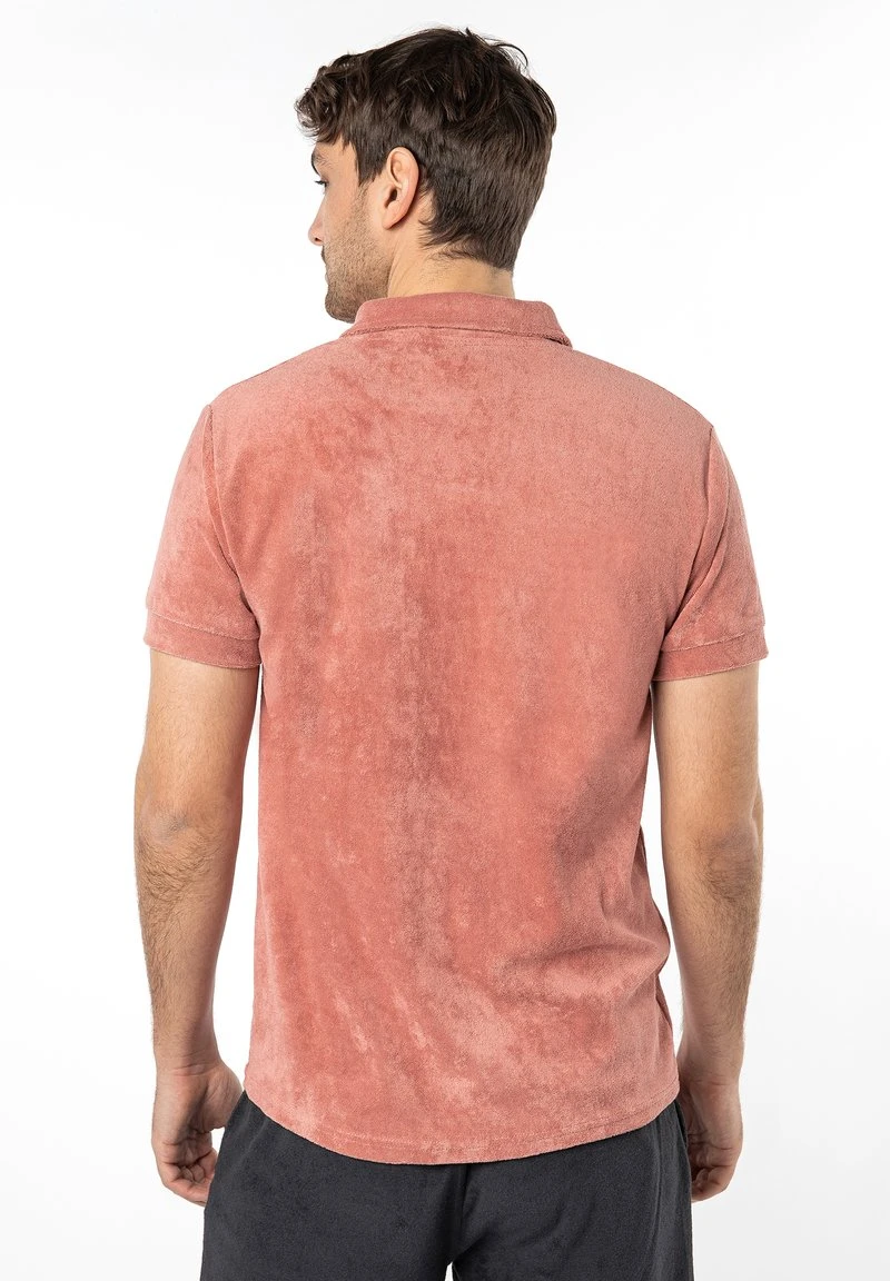 IN FROTTEE-OPTIK - Poloshirt - Dark Rose 5 IN FROTTEE-OPTIK - Poloshirt - Dark Rose – Bild 3