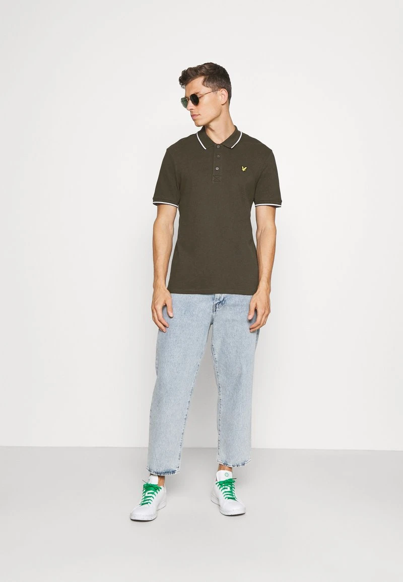 Lyle & Scott TIPPED - Poloshirt - Olive/white 4 Lyle & Scott TIPPED - Poloshirt - Olive/white – Bild 2