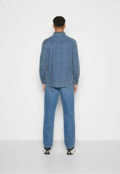 RELAXED FIT WESTERN - Hemd - Indigo Stonewash -Indicode Jeans Verkäufe 492e8f1f574b4262861691ed603caba8