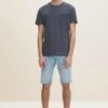 TOM TAILOR Denim REGULAR FIT MIT LEICHTER - Jeans Shorts - Destroyed Light Stone Blue Denim -Indicode Jeans Verkäufe 4ba00e142f1e4113b56d6b342faa184f