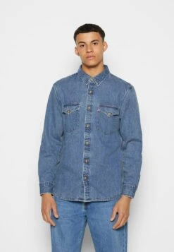 RELAXED FIT WESTERN - Hemd - Indigo Stonewash -Indicode Jeans Verkäufe 4db9443c32664f0c90c7308d63ab90b5