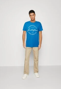 Jack & Jones JJACE TEE CREW NECK 3 PACK - T-Shirt Print - Navy/wrought/french