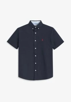 Next SHORT SLEEVE OXFORD WITH STAG - Hemd - Navy Blue -Indicode Jeans Verkäufe 50ef809ce4944b46b1071c284e001e6c