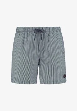 Shiwi STRIPE - Badeshorts - Dark Jungle Green -Indicode Jeans Verkäufe 567fe67d6f4240a8ba067a1e823a3357