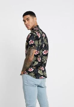 Jack & Jones JJEJACK SLIM FIT - Hemd - Black -Indicode Jeans Verkäufe 58952a332b9648a79bb912c3a86c8931