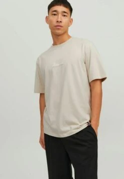 Jack & Jones CREW NECK - T-Shirt Basic - Moonbeam