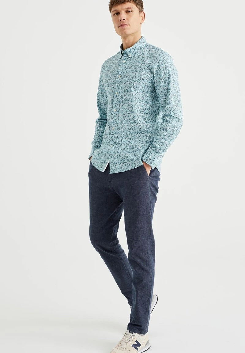WE FASHION SLIM-FITMIT MUSTER - Hemd - Blau 4 WE FASHION SLIM-FITMIT MUSTER - Hemd - Blau – Bild 2