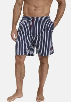 NAATAN - Badeshorts - Dunkelblau Gestreift