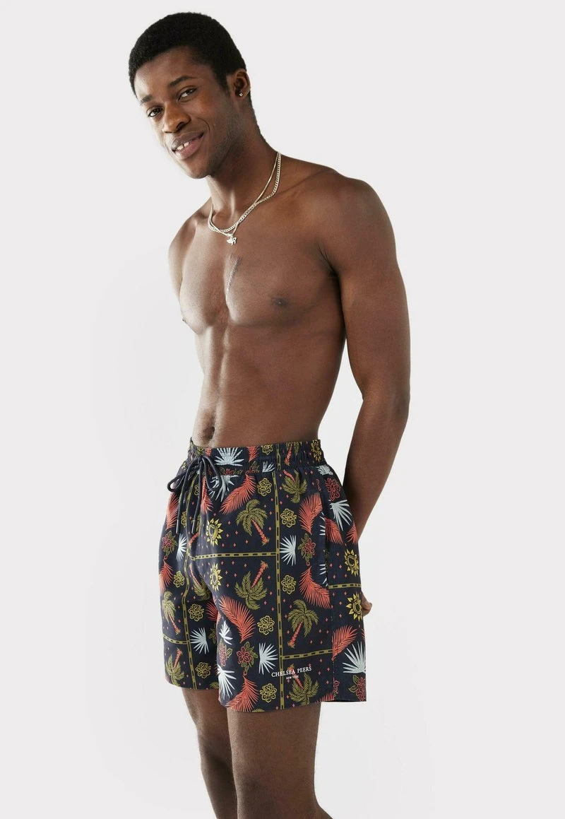 TILE PALM - Badeshorts - Navy 6 TILE PALM - Badeshorts - Navy – Bild 4