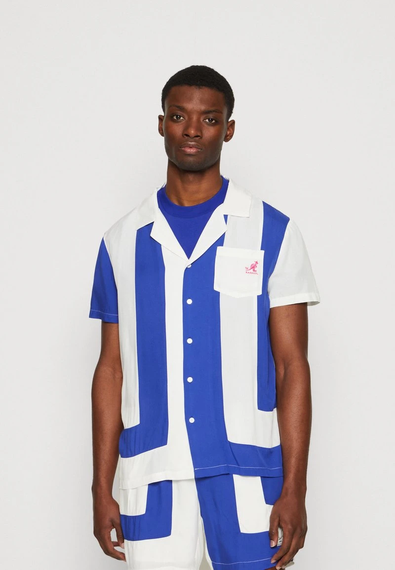 Kangol PICOLLO SHIRT UNISEX - Hemdbluse - Blue/white 3 Kangol PICOLLO SHIRT UNISEX - Hemdbluse - Blue/white