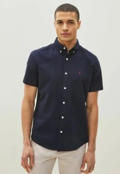 Next SHORT SLEEVE OXFORD WITH STAG - Hemd - Navy Blue -Indicode Jeans Verkäufe 68cc5844f86042d1b1300b436bd9fc40 1
