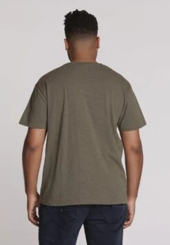 T-Shirt Print - Olive Melange -Indicode Jeans Verkäufe 6af64e1bbf6749b9a83a22c739c72c14