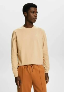 ESPRIT LONGSLEEVE MIT DELFINPRINT - Langarmshirt - Sand