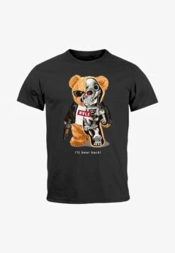 TEDDY BÄR ILL BEAR BACK MEME PARODIE SPRUC - T-Shirt Print - Navy -Indicode Jeans Verkäufe 73f91b7b0dc54e0b9534a19913da5750
