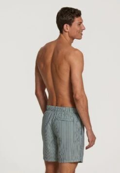 Shiwi STRIPE - Badeshorts - Dark Jungle Green -Indicode Jeans Verkäufe 763495792480470593f218fbee84295b