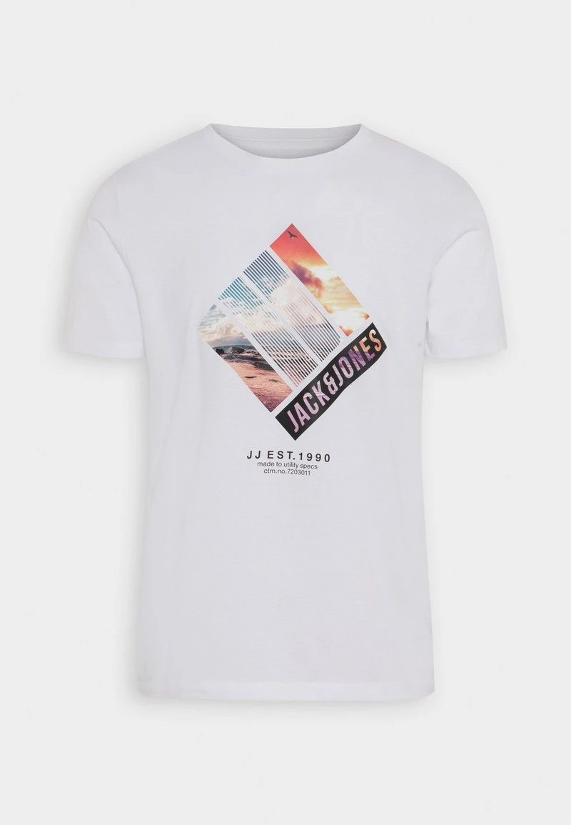 Jack & Jones JJTRESOR TEE CREW NECK - T-Shirt Print - White 6 Jack & Jones JJTRESOR TEE CREW NECK - T-Shirt Print - White – Bild 4