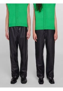 EMO JOGGER UNISEX - Lederhose - Black