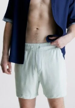 Calvin Klein Swimwear TOWELLING- LOGO TAPE - Badeshorts - Icestorm