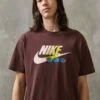 Nike Sportswear TEE BRING IT OUT - T-Shirt Print - Earth -Indicode Jeans Verkäufe 8462113ec73f4328a87bc6464e3d83f1