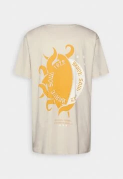 BRAVE SOUL T-Shirt Print - Putty/orange -Indicode Jeans Verkäufe 86b9cad8984b47c79fc7be875ea55375