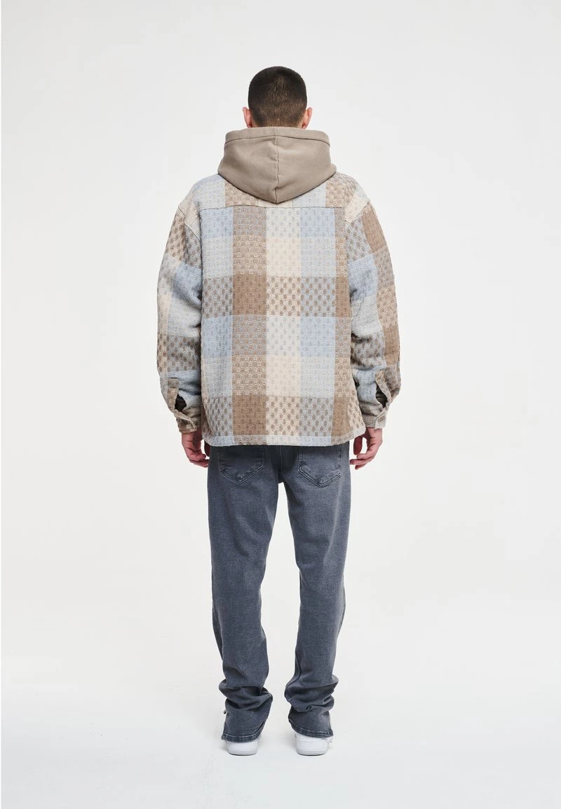 Pegador ELGAR UNISEX - Hemdbluse - Taupe/bright White 5 Pegador ELGAR UNISEX - Hemdbluse - Taupe/bright White – Bild 3