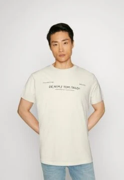 TOM TAILOR Denim T-Shirt Print - Off-white