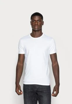 SLIM CREWNECK 2 PACK - T-Shirt Basic - White/heather Grey -Indicode Jeans Verkäufe a44634ea1e2c47fd888e45974951e741