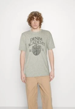 JACK&JONES Premium JPRBLUACADAMY TEE - T-Shirt Print - Cool Grey