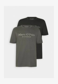 Marc O'Polo BASED ON 2 PACK - T-Shirt Print - Dark Blue/white -Indicode Jeans Verkäufe afc7964883844144a8c82329fc6c683a