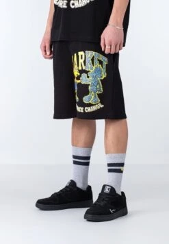 MARKET DARK AND LIGHT DUCK - Shorts - Black -Indicode Jeans Verkäufe bd35e83fc47d4e339ae99fec1fc65c48