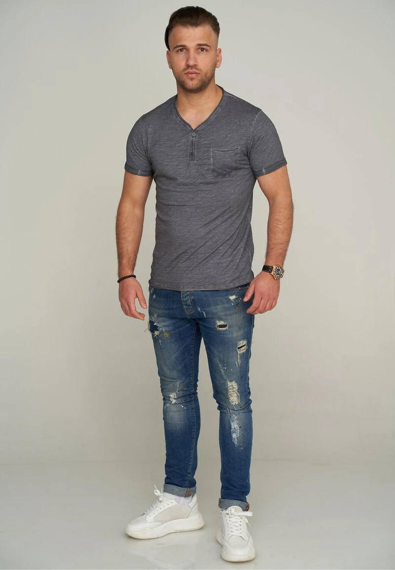 Carisma CRMORELOS - T-Shirt Basic - Dunkelgrau 4 Carisma CRMORELOS - T-Shirt Basic - Dunkelgrau – Bild 2