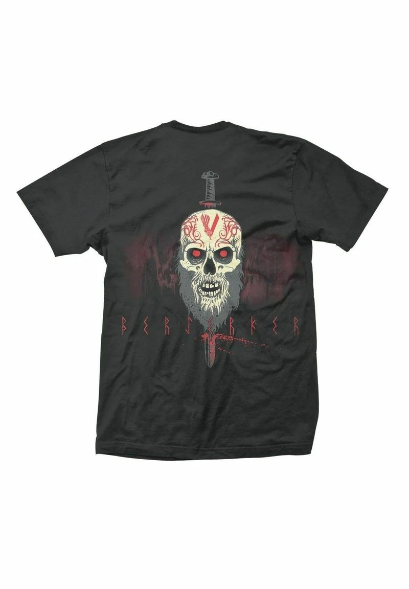 VIKINGS SKULL - T-Shirt Print - Black 4 VIKINGS SKULL - T-Shirt Print - Black – Bild 2