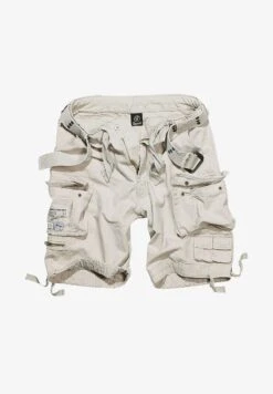 Brandit SAVAGE VINTAGE - Shorts - White -Indicode Jeans Verkäufe d00512b12f754485873ded45f3799cbd
