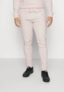 LOGO PANTS - Jogginghose - Light Pink/white