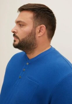 Tom Tailor MIT WAFFELSTRUKTUR - Langarmshirt - Hockey Blue -Indicode Jeans Verkäufe d7cda72d96904bd38183963d01e278f0