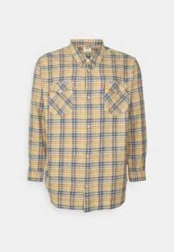 BIG RELAXED FIT WESTERN - Hemd - Beige/blue -Indicode Jeans Verkäufe d9de3f15b68d4c249a5450879e17c1db