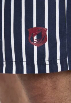 NAATAN - Badeshorts - Dunkelblau Gestreift -Indicode Jeans Verkäufe dbc0e7beb1234989a957f0fa2dbd6e75