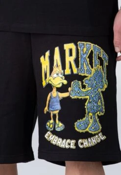 MARKET DARK AND LIGHT DUCK - Shorts - Black -Indicode Jeans Verkäufe dbd81e73ead84f849513ce1348e35de8